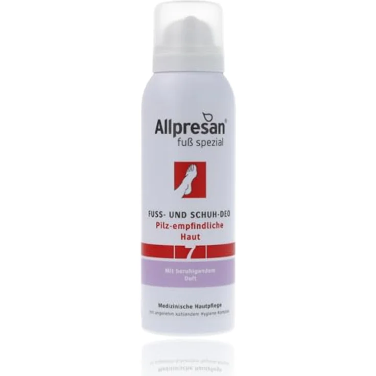 Allpresan Fußspray spezial Nr. 7, antibakterielles Fuß- und Schuh-Deo mit kühlendem Frische-Komplex, 125ml – Bild 1