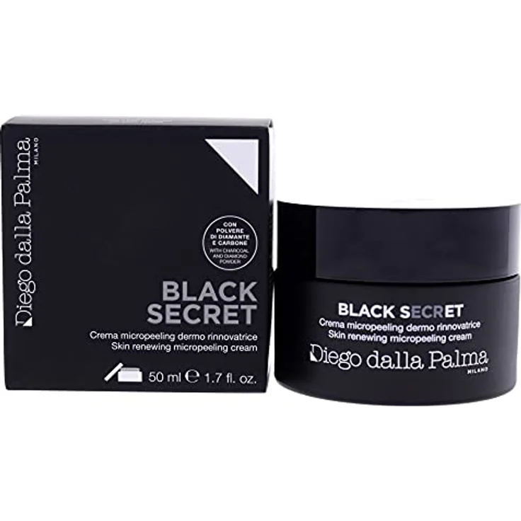 Diego Dalla Palma Black Secret Crema Micro Peeling Skin Treatment, 50 ml - Langlebige Gesichtsreinigung, kühl und bequem – Bild 1