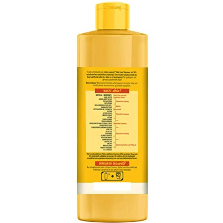 Garnier Shampoo, Pflegende Banana, vegane Formel, für trockenes Haar, Hair Food, Fructis, 400 ml – Bild 2
