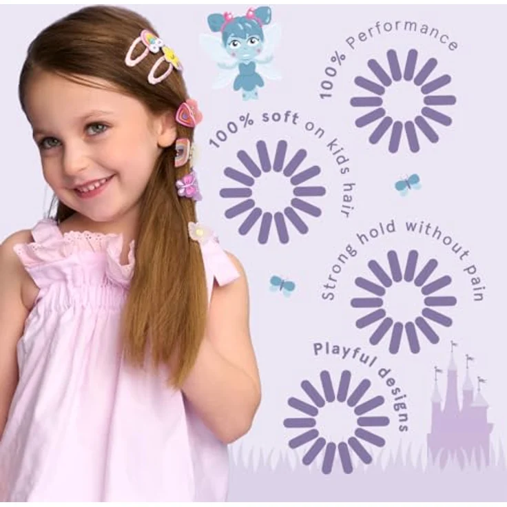 invisibobble Kids Magic Rainbow, Kinder Haargummi Spiral Zopfgummi, Ohne Ziepen, Wasserabweisend, Perfekt für Kinder, Bunte Regenbogenfarben, 3 Stück – Bild 3