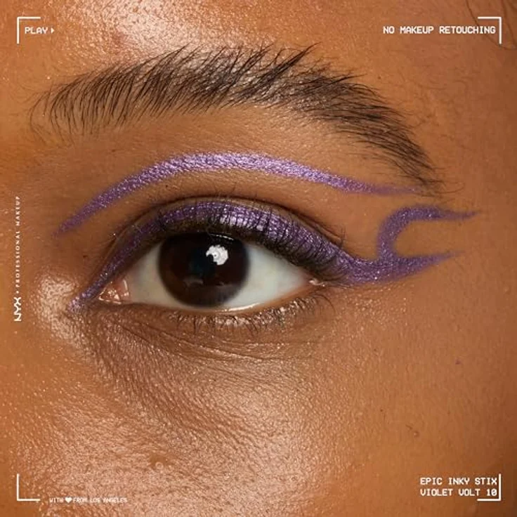NYX Professional Makeup Epic Inky Stix Gel-Eyeliner, intensiver Eyeliner in 10 Violet Volt, 1 g mit präziser Linienführung und schnell trocknender Formel – Bild 5