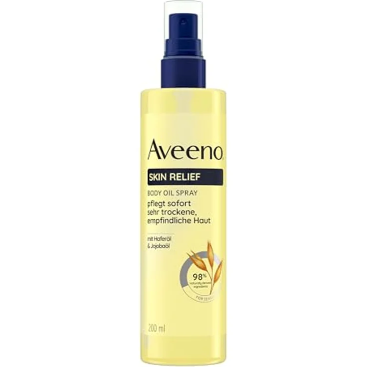 Aveeno® Skin Relief Körperöl-Spray mit Haferöl & Jojobaöl, 200 ml für sehr trockene, empfindliche Haut – Bild 1