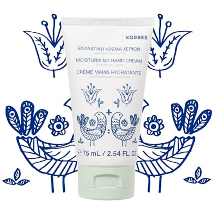 KORRES ALOE & ALMOND OIL Handcreme, intensiv feuchtigkeitsspendend, silkon- und parabenfrei, 75 ml – Bild 2
