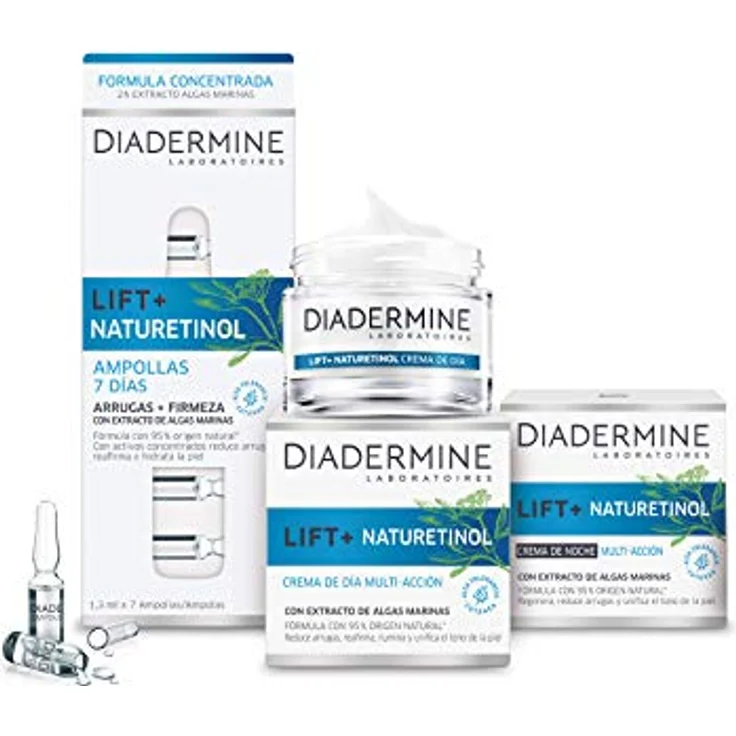 Diadermine Lift + Crema de Noche Naturetinol 50ml - Regenera, reduce las arrugas y unifica el tono de la piel - 95% ingredientes origen natural – Bild 5