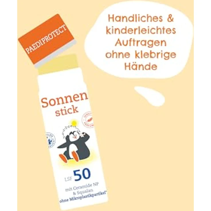PaediProtect PAEDIPROTECT Sun Stick LSF 50, 20g, vegan, ohne Parfüm, mit Sheabutter und Vitamin E – Bild 4