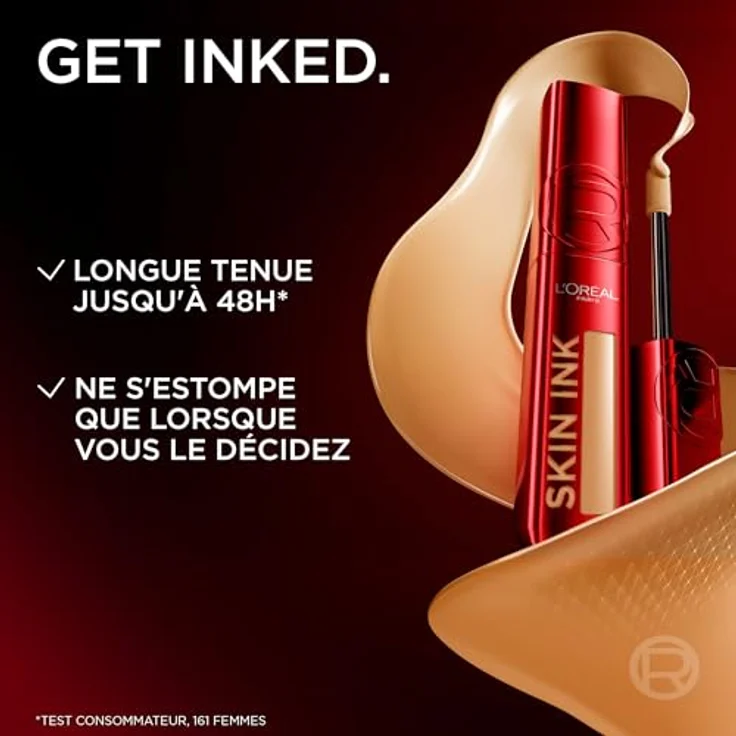 L'Oreal Paris Infaillible Skin Ink Foundcealer, semi-permanentes Make Up, Wasserfest, Schweißfest, Medium Cool 180, 15ml – Bild 4