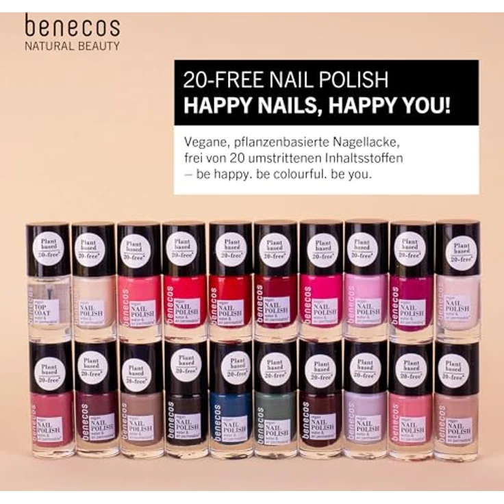 Benecos Nail Polish Sharp, Farbton: Rosa 5 ml, Farbton: Rosa – Bild 5