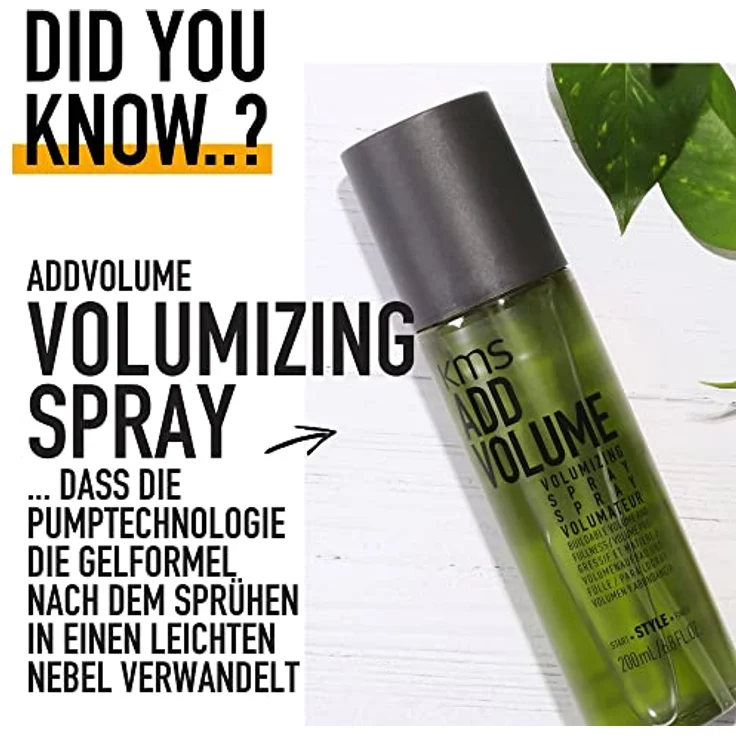 KMS Add Volume Volumizing Spray 200 ml – Bild 6
