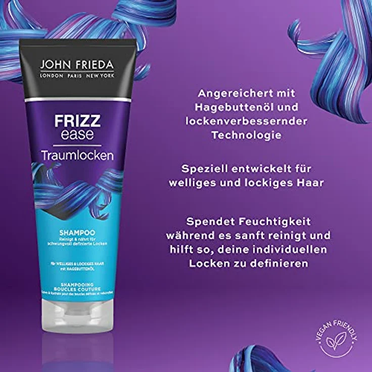 JOHN FRIEDA Frizz Ease Traumlocken Shampoo Conditioner, Styling- spray, Augenmaske – Bild 4