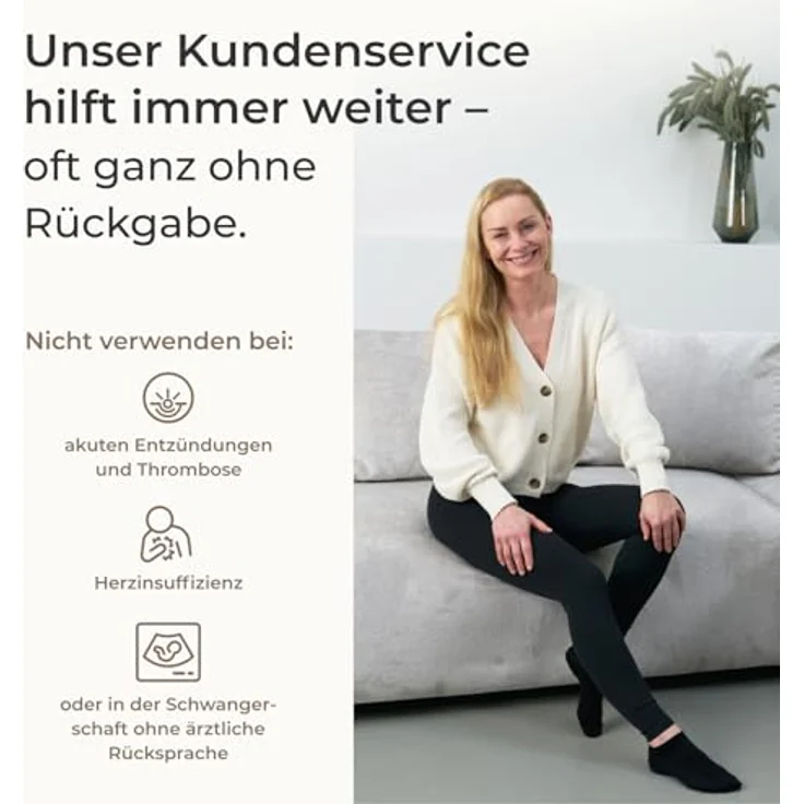 Venen Engel 8 Premium Medical, Lymph-Flow Pants mit 8 Luftkammern, 6 Massageprogrammen, medizinisch zertifiziert, Recovery Boots Beinmassagegerät – Bild 5