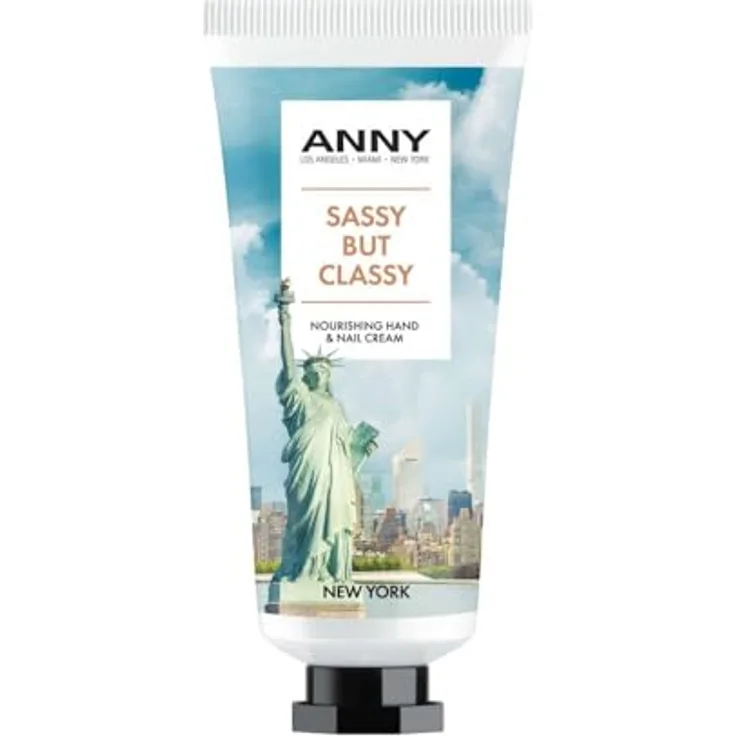 ANNY Nourishing Hand & Nail Cream Sassy but classy, Shea Butter Handcreme mit Panthenol, Keratin & Mandelöl, Vanilleduft, 75 ml
