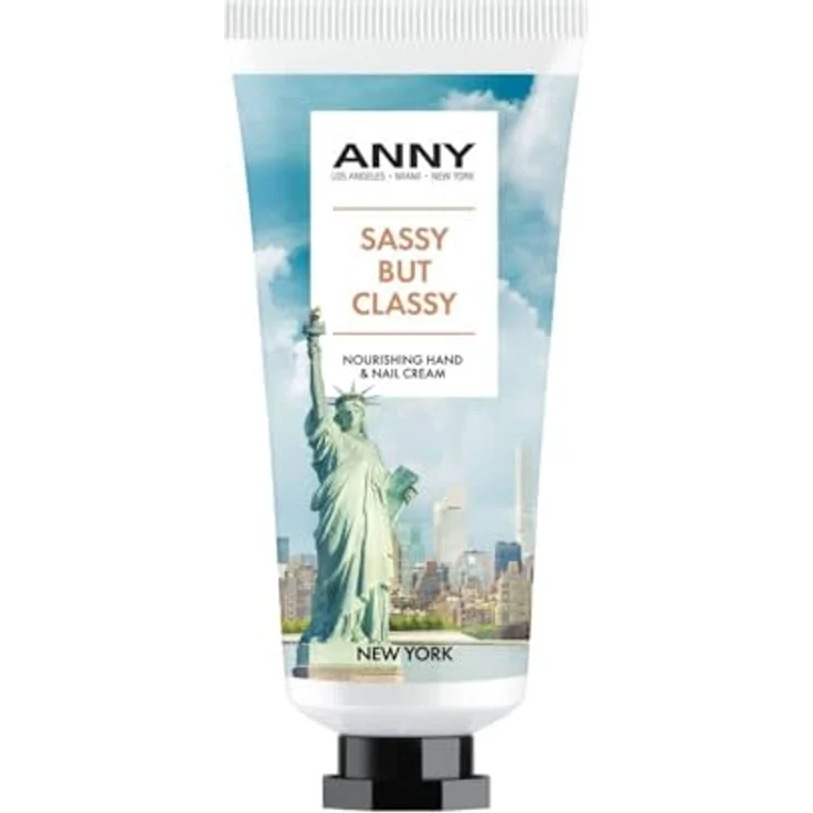 ANNY Nourishing Hand & Nail Cream Sassy but classy, Shea Butter Handcreme mit Panthenol, Keratin & Mandelöl, Vanilleduft, 75 ml