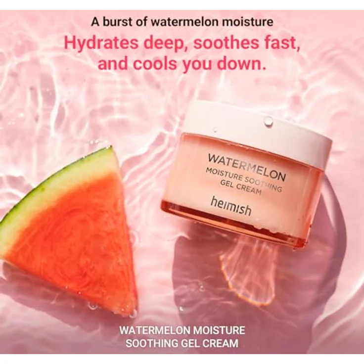 Heimish Watermelon Gesichtscreme, tiefenwirksame feuchtigkeitsspendende Creme mit beruhigender Wirkung, 110 ml – Bild 2