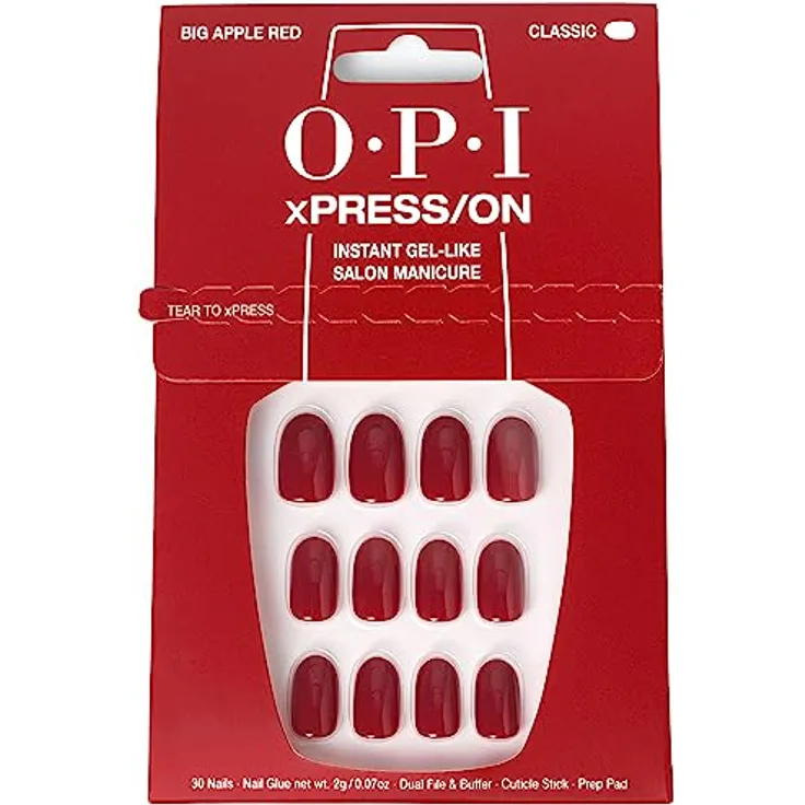OPI xPRESS/ON künstliche Fingernägel Big Apple Red 30 St.