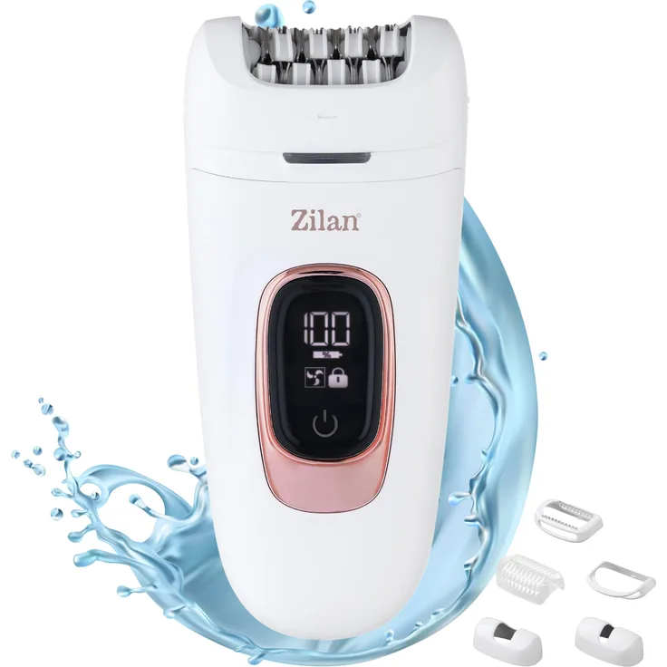 Zilan Lady Shaver 2in1 Damenrasierer und Epilierer, Akku 800mAh, IPX6 Wasserfest, Edelstahlklingen, Nass & Trocken, Ergonomisches Design, Kabellos