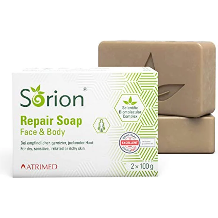 Sorion Repair Soap - Auch zur Hautpflege bei Schuppenflechte, 2 × 100 g ), 2 Stück (1er Pack) – Bild 1