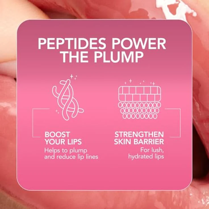 Buxom PLUMP SHOT™ COLLAGEN PEPTIDES ADVANCED PLUMPING MULTICHROME LIP SERUM, Glitzer-Lipgloss mit vergrößerndem Effekt, Farbton Celestial Nude, 4 ml – Bild 5