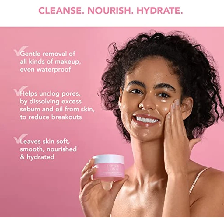 FOREO LUNA Cleansing Balm – Make-Up Entferner – Ölreiniger o. Wasser – Augen-Makeup-Entferner – Vegan – Mandelöl und Jojobaöl – Shea-Butter und Vitamin E - 75 ml – Bild 2