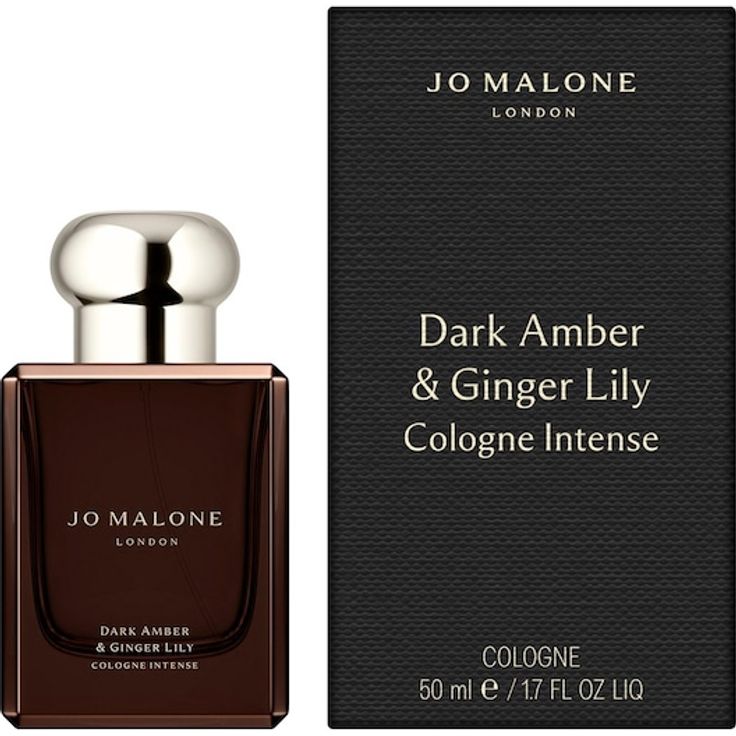 Jo Malone London Dark Amber & Ginger Lily Cologne Intense, Unisex Herrenparfum, 50 ml, holzig-würzige Duftrichtung