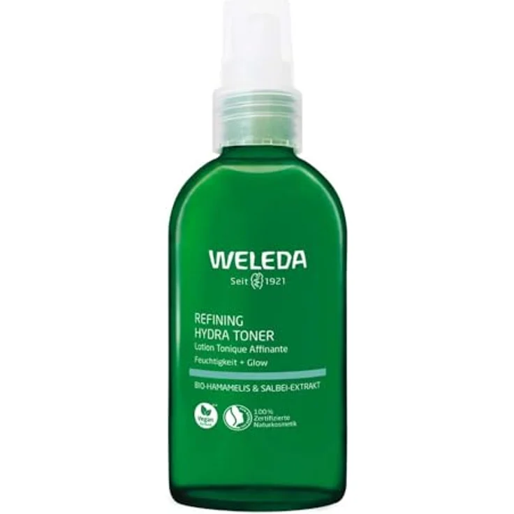 Weleda Bio-Hamamelis & Salbei-Extrakt Refining Hydra Toner, porenverfeinernd und feuchtigkeitsspendend, 150ml für normale bis Mischhaut – Bild 1