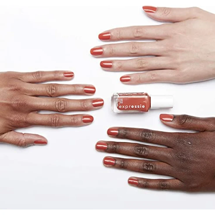 Essie Schnelltrocknender Nagellack „expressie“, Nr. 160 in a flash sale, Koralle, Vegane Formel, 10 ml – Bild 2