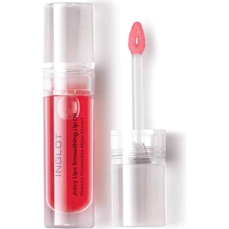 Inglot Juicy Lips Lippenöl, pflegendes Lippenöl mit natürlicher Zusammensetzung, Walderdbeer-Duft, vegan, 4 ml, intensivem Schutz und glänzendem Finish – Bild 1