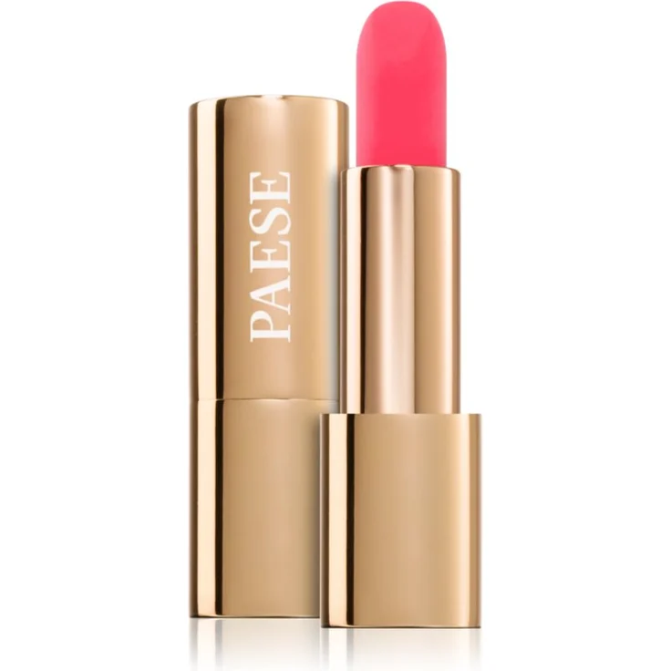 Paese Mattologie Mattierender Lippenstift, Farbton 111 Lava Red, 4,3 g - cremige Textur, langanhaltend, befeuchtet und pflegt die Lippen