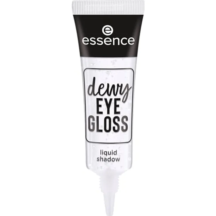 essence cosmetics dewy EYE GLOSS liquid shadow, Lidschatten, Nr. 01, Transparent, weichzeichnend, strahlend frisch, vegan, Nanopartikel frei, ohne Parfüm, ölfrei, 1er Pack (8ml) – Bild 1
