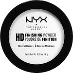 NYX Professional Makeup High Definition Finishing Powder Puder, 8 g, transparent, mattiert und fixiert Make-up