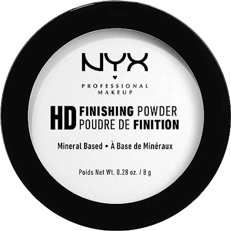 NYX Professional Makeup High Definition Finishing Powder Puder, 8 g, transparent, mattiert und fixiert Make-up – Bild 1