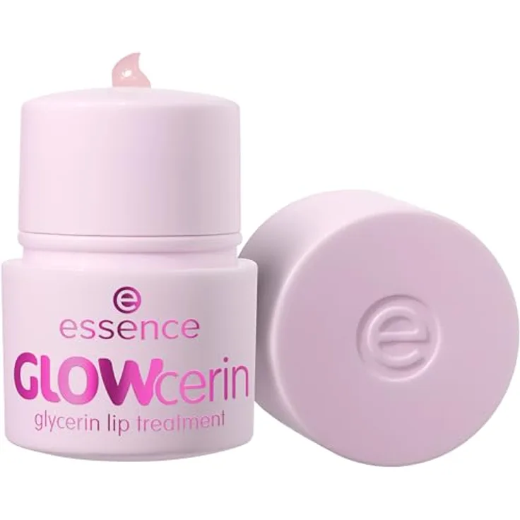 essence GLOWcerin Lippenbalsam Farbton Glowmance, 12 g - Feuchtigkeitsspendende Pflege mit dezentem Glanz