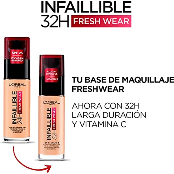 L'Oréal Infaillible 24H Fresh WearFoundation 180 Sable Rosé 30 ml – Bild 3