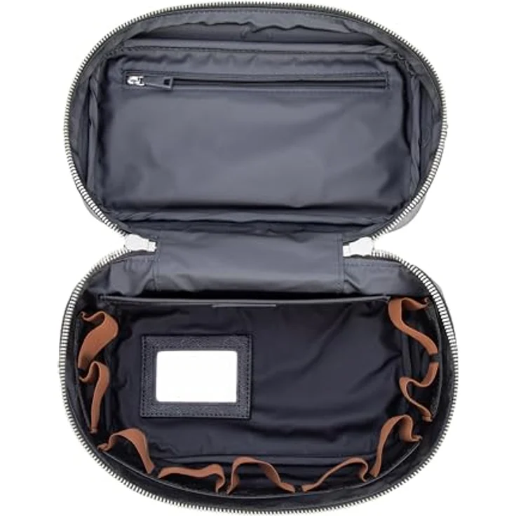 JOOP! Cortina 1.0 Flora Washbag, Kosmetiktasche aus Baumwolle, 25 x 18 x 14 cm, Schwarz – Bild 4