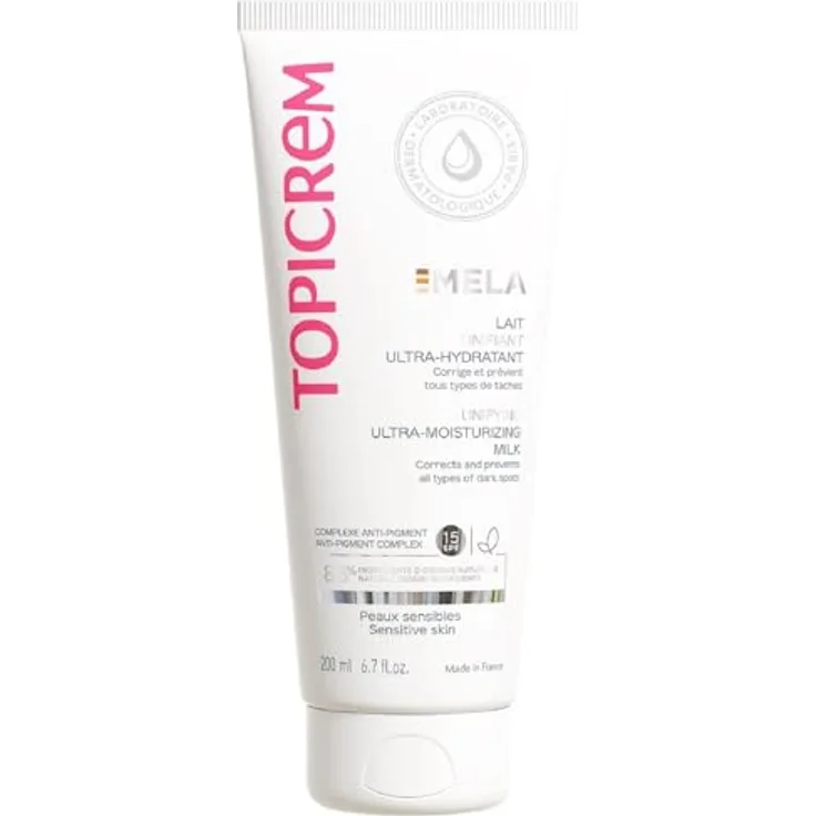 Topicrem Mela Lightening Ultra-Moisturizing Milk 200 ml, Bodylotion - Pflegt und schützt die Haut
