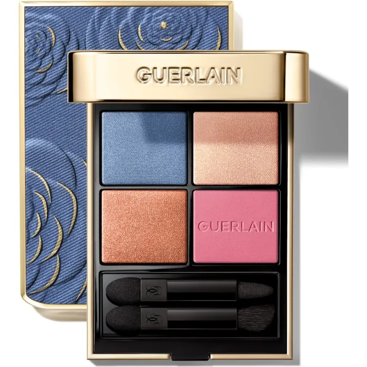 GUERLAIN Blooming Denim Ombres G Lidschattenpalette, limitierte Edition 396 Denim Blossom, 6 g