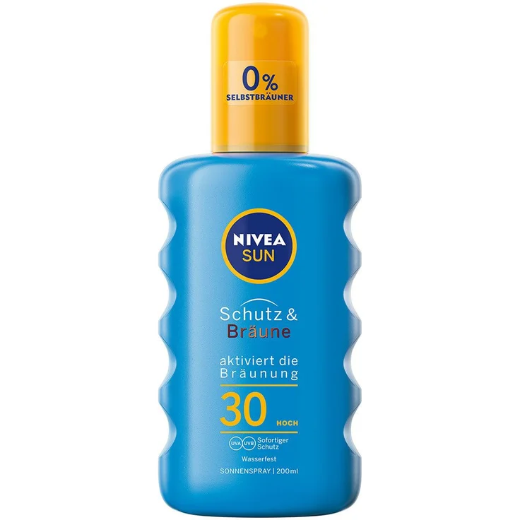 Nivea Sun Schutz & Bräune LSF 30 Sonnenspray 200 ml – Bild 1