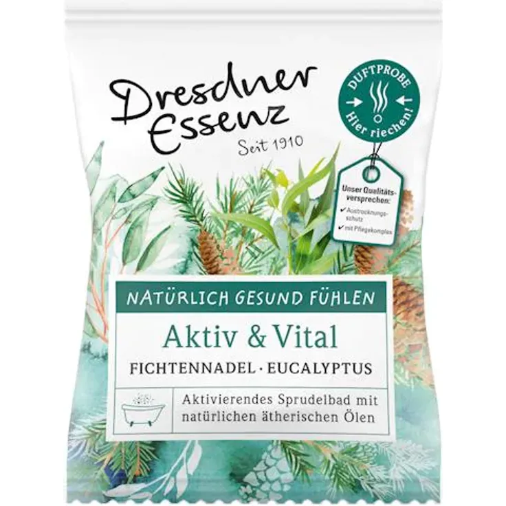 Dresdner Essenz Sprudelbad Aktiv + Vital Badesalz & Badebomben 70 g