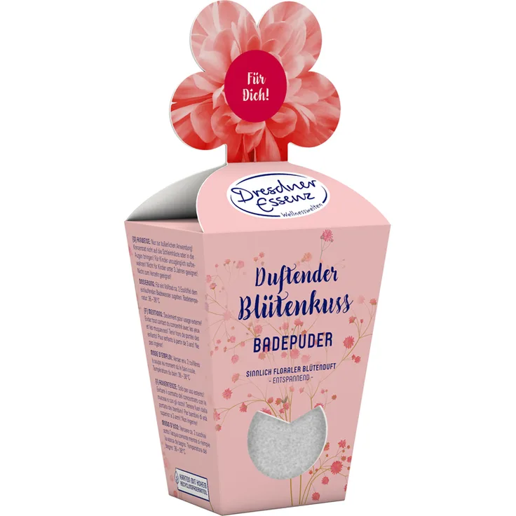 Dresdner Essenz Badepuder Duftender Blütenkuss Badesalz & Badebomben 150 g
