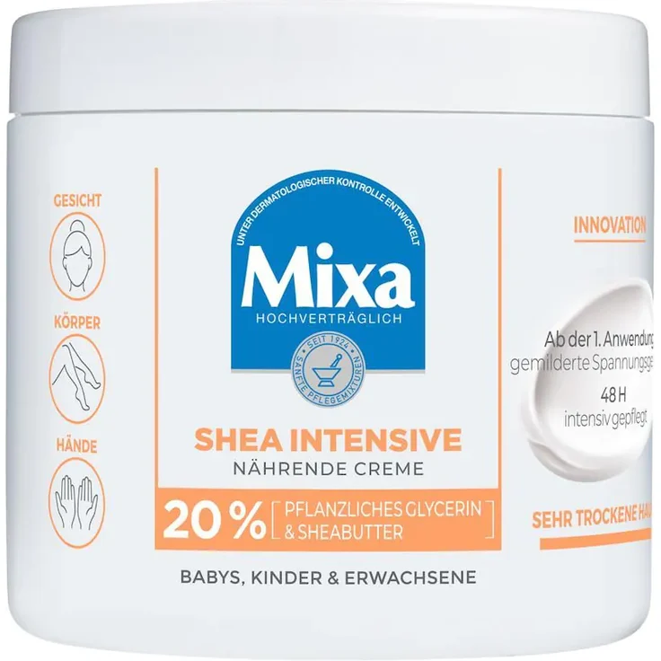 Mixa Shea Intensive Nährende Creme Bodylotion 400 ml – Bild 1