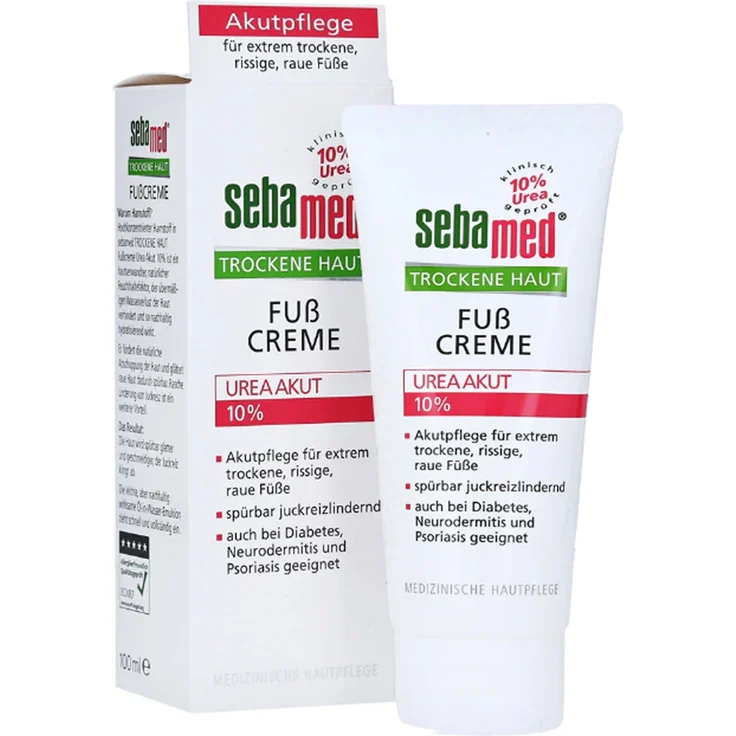 sebamed Sebamed Trockene Haut 10% Urea Akut Fußcreme Fußcreme 100 ml – Bild 1
