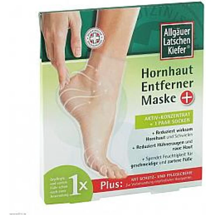 Allgäuer Latschenkiefer Allgäuer Latschenkiefer Hornhaut-Entferner-Maske plus Fußmaske – Bild 1