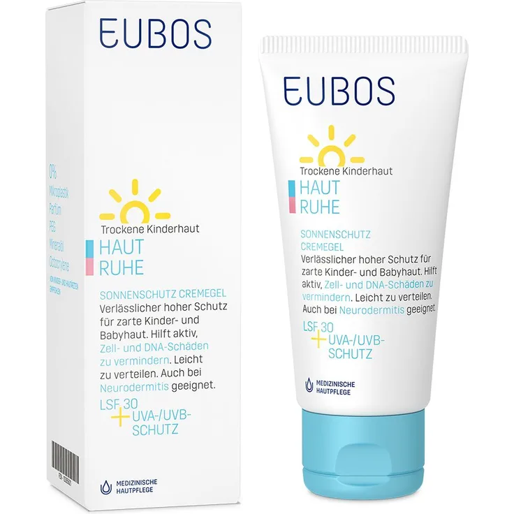 Eubos Eubos Kinder Sonnenschutz-Cremegel LSF 30+ Sonnenschutz 50 ml