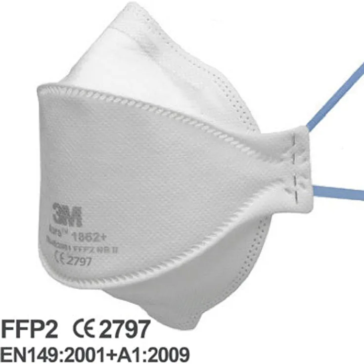FFP2 Schutzmaske 3M AURA 1862+ mit Kopfschlaufe - 20 Stück
