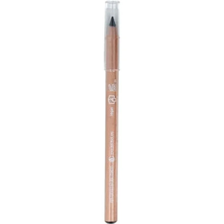 Sante Naturkosmetik Eyeliner Pencil 01 Intense Black, Kajal Eyeliner in schwarz, Kajalstift, Farbintensive cremige Textur, Vegan, 1, 14g – Bild 2