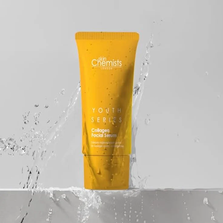 Skin Chemists Collagen Facial Serum 30ml | Reduziert Linien und Falten - Intensive Feuchtigkeitspflege, Aufpolsterung und Erneuerung - Enthüllen Sie glattere Haut, fortgeschrittene Anti-Aging-Formel – Bild 2