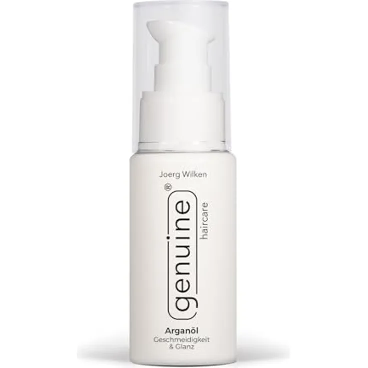 genuine haircare Arganöl für trockenes und strapaziertes Haar, Pflegeöl für Längen & Spitzen, vegan & PEG-frei, verleiht Glanz und schützt vor Frizz