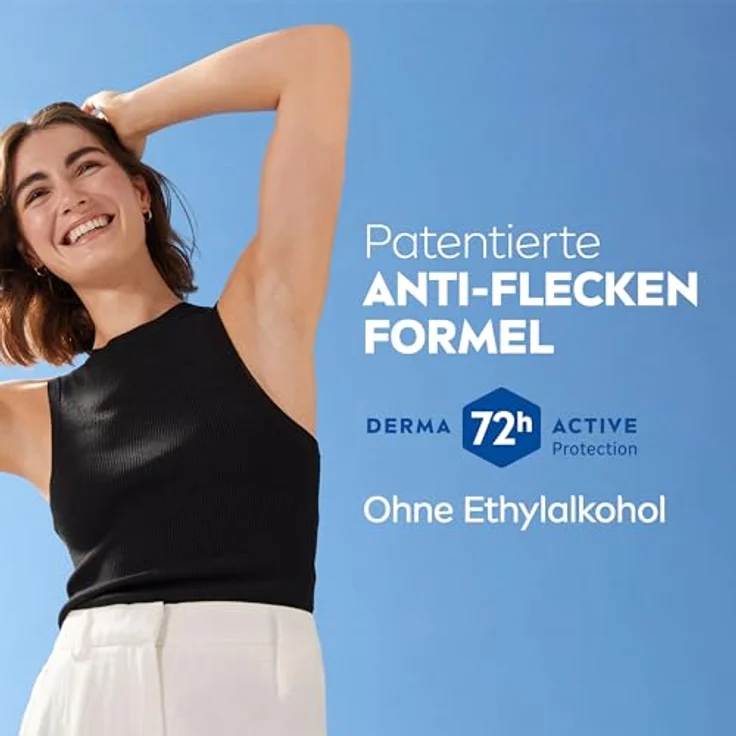 NIVEA Black & White Invisible Clear Deo Spray, 72h Anti-Transpirant mit patentierter Anti-Flecken-Formel, 150 ml – Bild 5