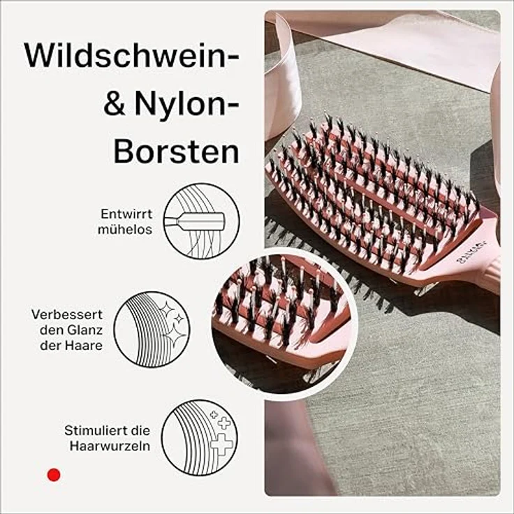 Olivia Garden Fingerbrush Combo Medium Pastel Pink Bürste FB-CMOPI – Bild 6