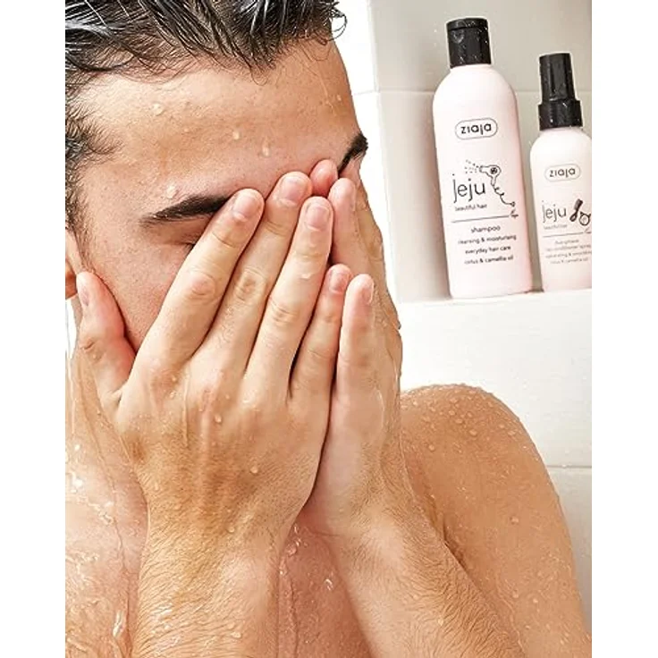 Ziaja Jeju Champú Hidratante Y Purificador 300 ml, feuchtigkeitsspendendes Shampoo mit reinigendem Inulin, silikonfrei und vegan – Bild 5