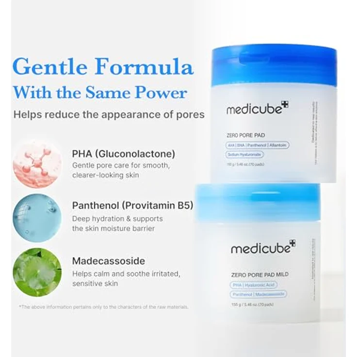 Medicube Zero Pore Pads, Gesichtsreinigungspads zur Minimierung von Poren, 155 g – Bild 4